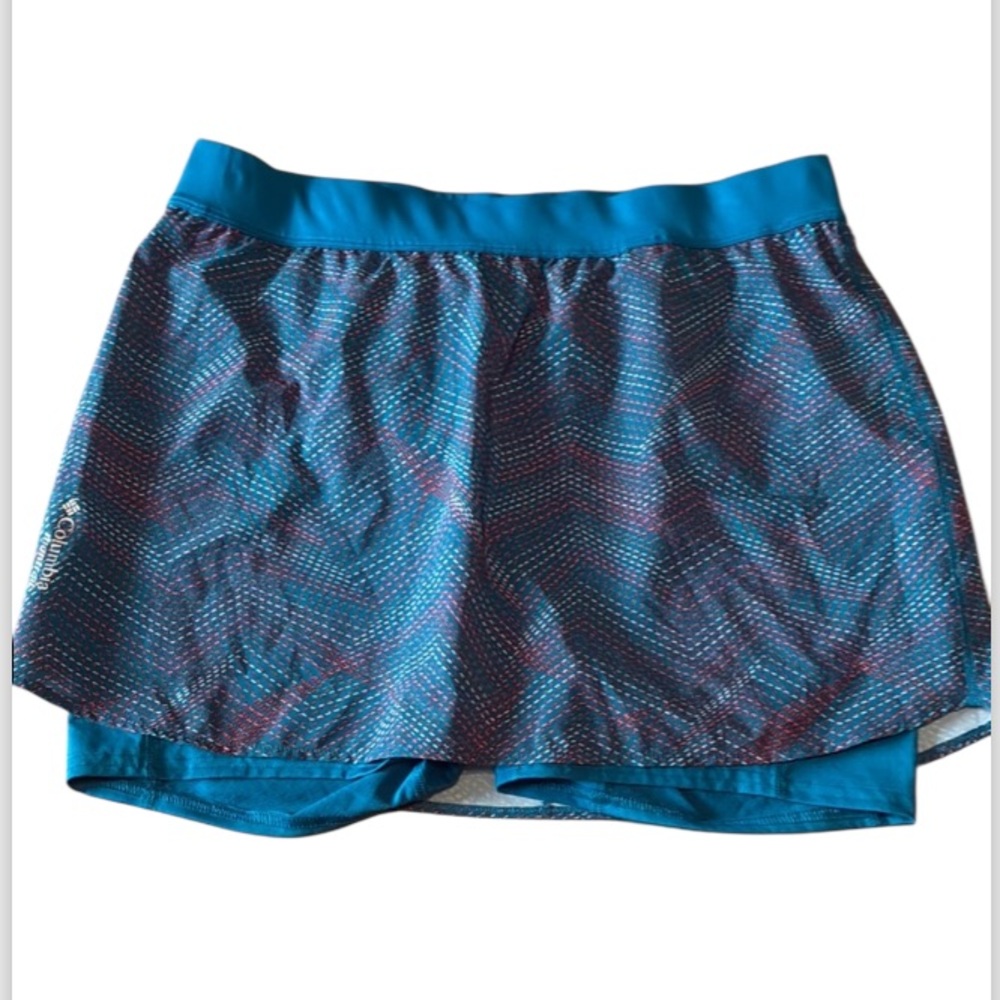 Columbia Montrail Blue and Red Athletic Skort size medium